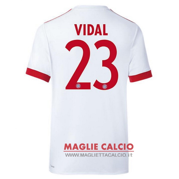 nuova maglietta bayern munich 2017-2018 vidal 23 terza